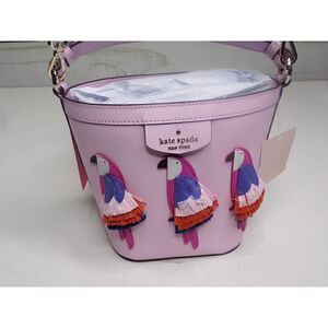 Kate Spade Small Bucket Bag Flamingo NWT